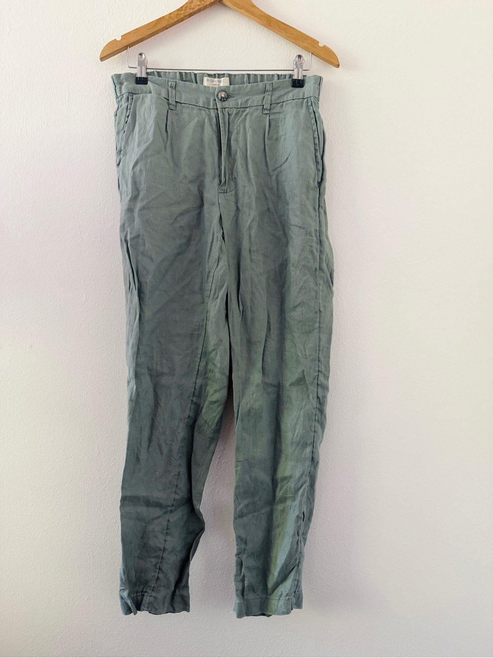Blue Coast Yachting Linen Pants - Light Blue